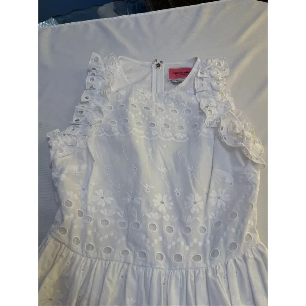 Kate Spade New York White Eyelet Dress Size 0